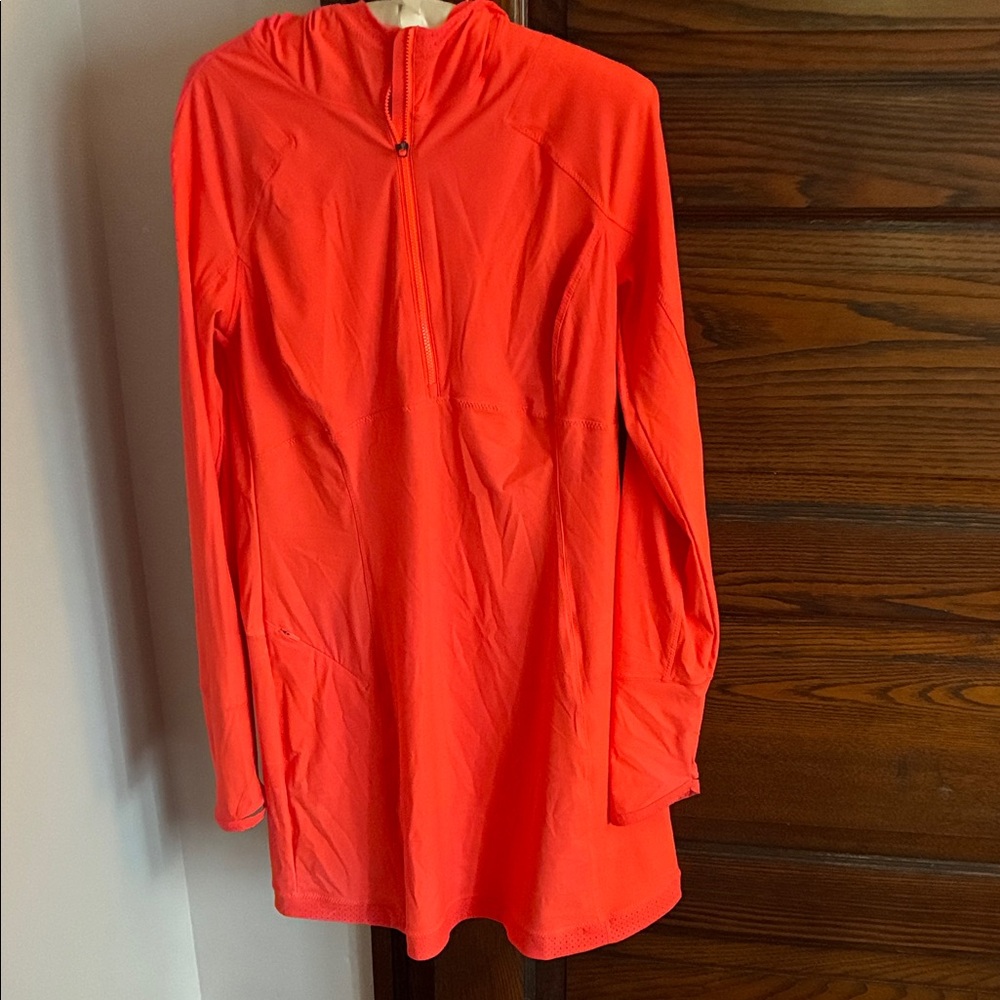 Athleta Coral Hooded Long-Sleeve Swim Cover-Up